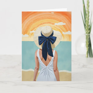 Beach Sunset Card