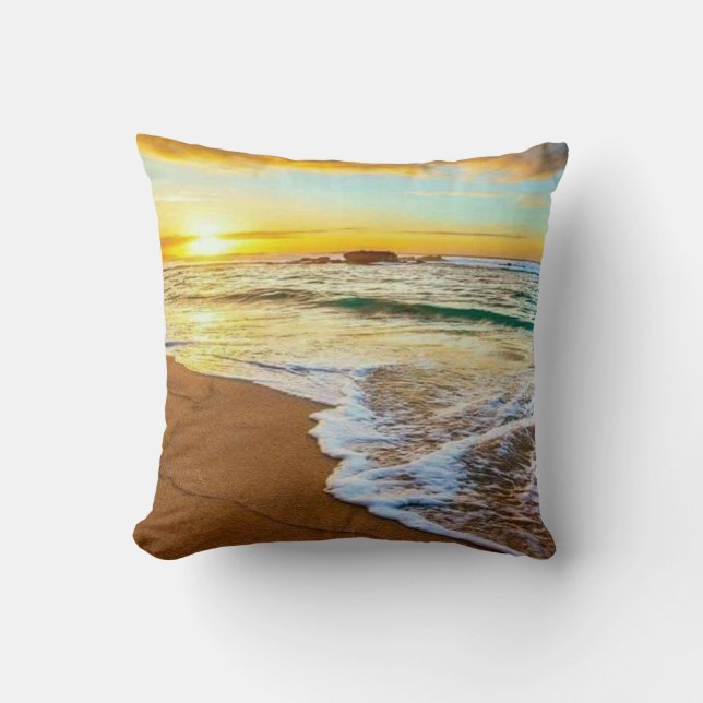 Beach Sunset Cushion (Front)