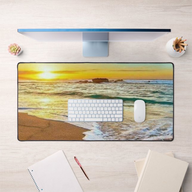 Beach Sunset Desk Mat (Office 1)