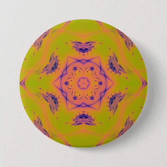 Beach Sunset Gradient Contrast Mandela 7.5 Cm Round Badge (Front)