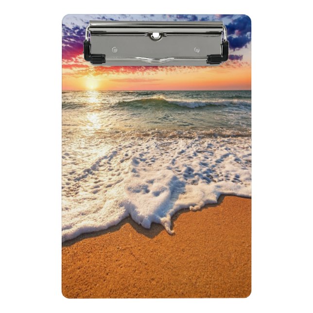 Beach Sunset Mini Clipboard (Front)