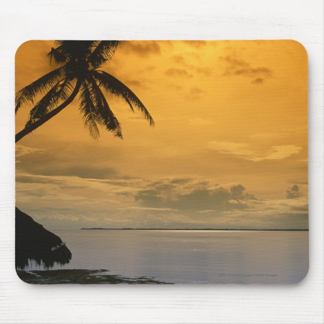 Beach sunset mouse pad (Front)