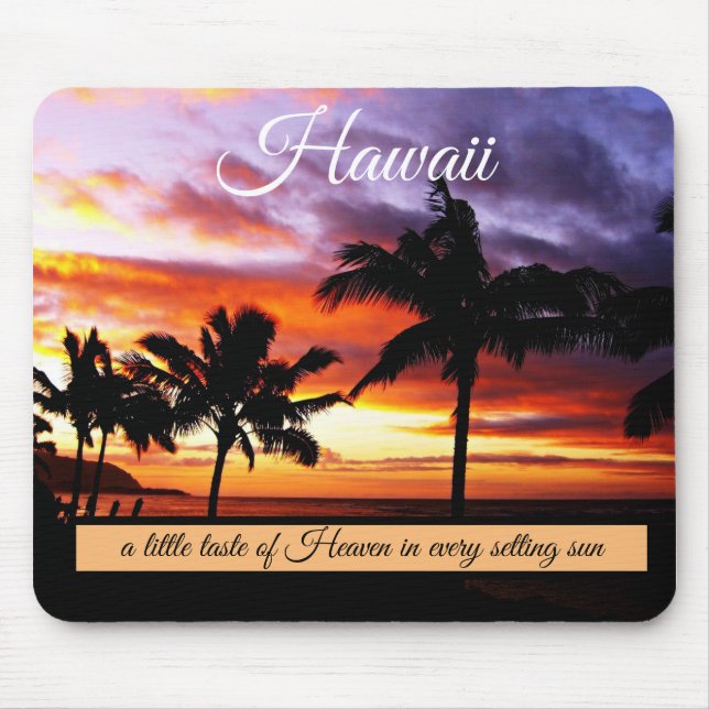 Beach sunset mouse pad (Front)