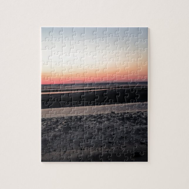 Beach Sunset New Jersey Jigsaw Puzzle (Vertical)