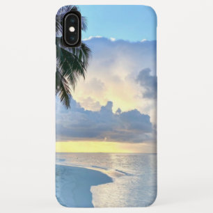 Beach Sunset ocean sand palm tree Maldives Miami Case-Mate iPhone Case