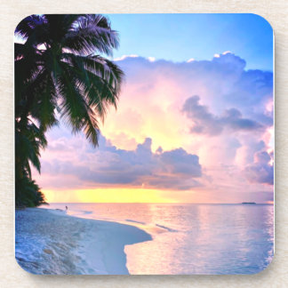 Beach Sunset ocean sand palm tree Maldives Miami Coaster