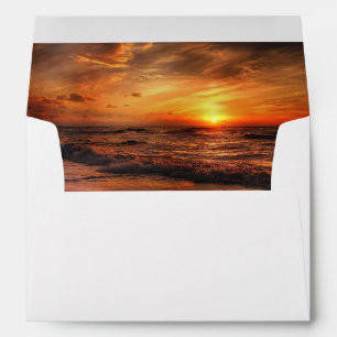 Beach Sunset Palm Tree Envelope