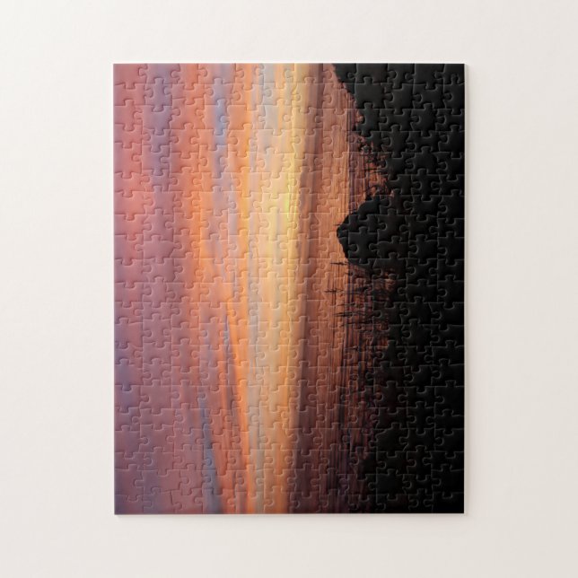 Beach Sunset Photograph Puzzle (Vertical)