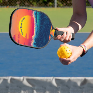 Beach Sunset Pickleball Paddle