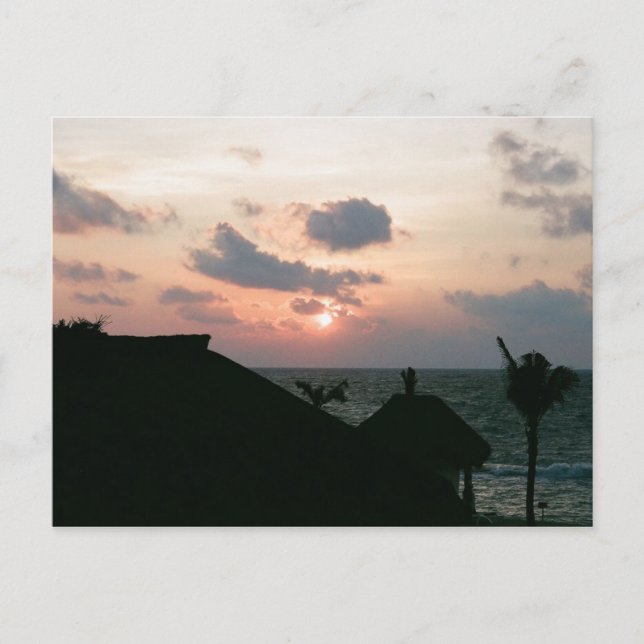 Beach Sunset Postcard (Front)