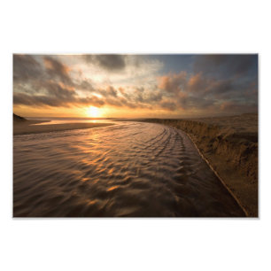 Beach Sunset Print: Montara Beach, Pacifica CA Photo Print
