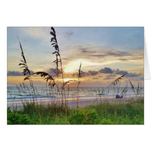 Beach Sunset Retirement Greeting Card