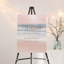 Beach Sunset Seaside/Oceanside Wedding