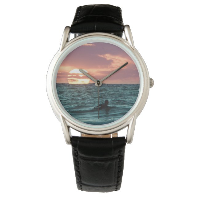 Beach Sunset Surfer | Sports Watch (Front)