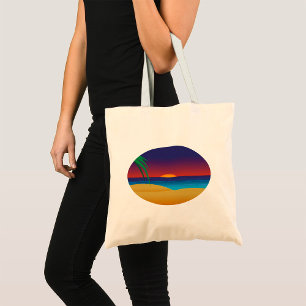 Beach Sunset Tote Bag