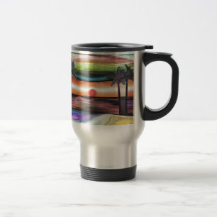 Beach Sunset Travel Mug
