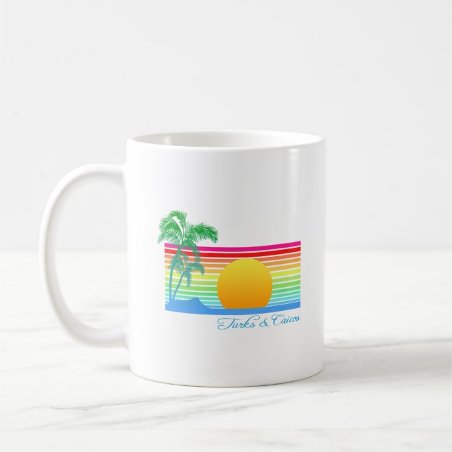 Beach Sunset Turks Caicos Coffee Mug (Left)