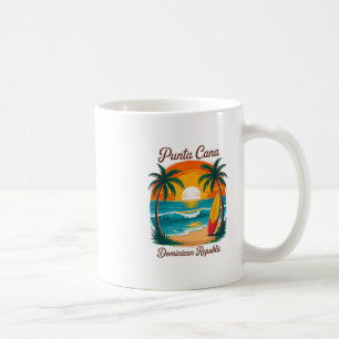 Beach Sunset Vacation Trip Punta Cana Dominican Re Coffee Mug