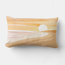 Beach Sunset Watercolor | Beautiful Yellow