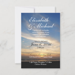 Beach/Sunset Wedding Invitation