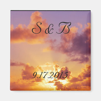 Beach Sunset Wedding Special Magnet