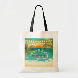 Beach Sunset Wedding Tote Bag