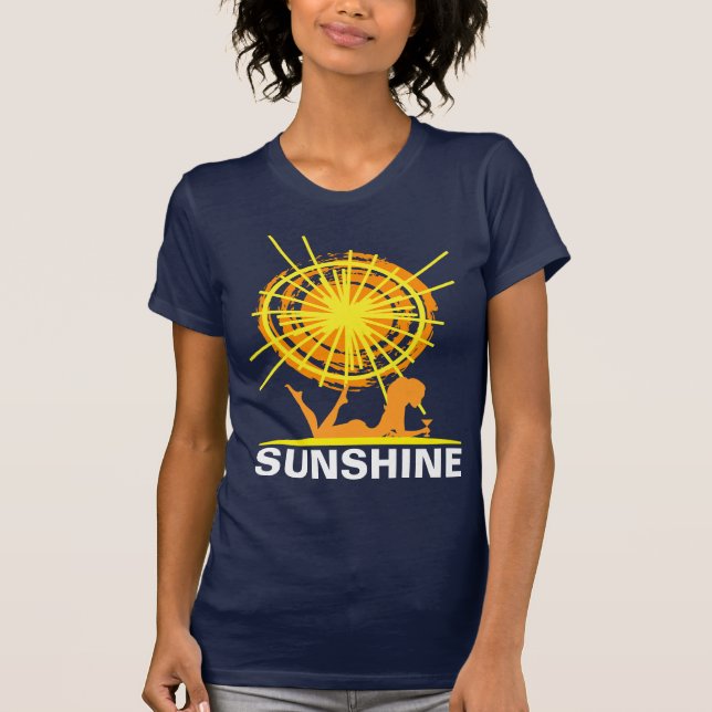 Beach Sunshine Funny customisable T-Shirt (Front)