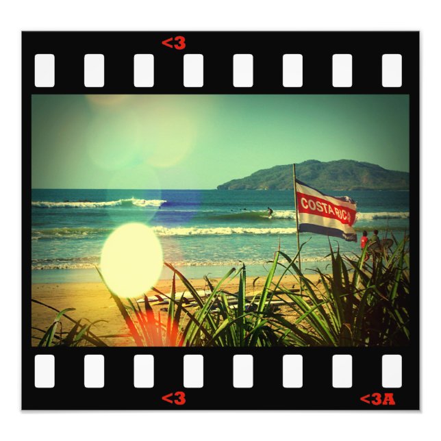 beach- surf costa rica photo print (Front)