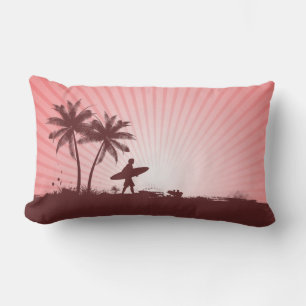 Beach Surfer throw pillows