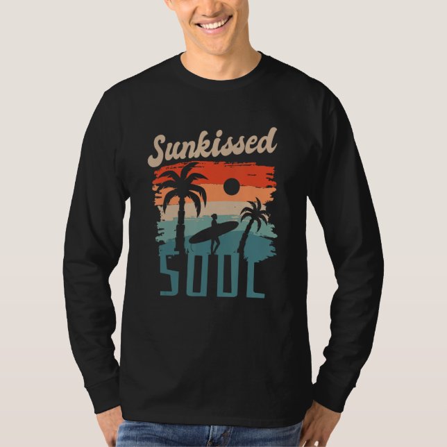 Beach Surfing Island Lifestyle - Sunkissed Soul T-Shirt (Front)