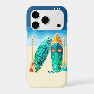 Beach Surfing Monogram iPhone / iPad case