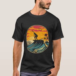 Beach Surfing Surfboard Tees Vintage Surfer Retro