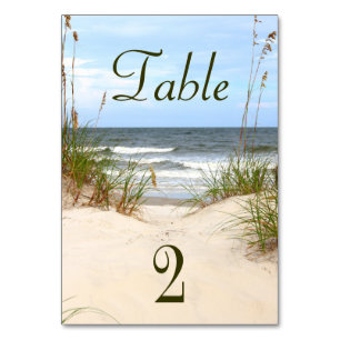 Beach Table Card