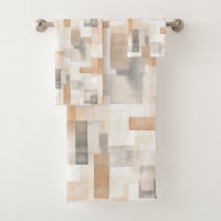 Beach Tan Neutral Geomeric Square