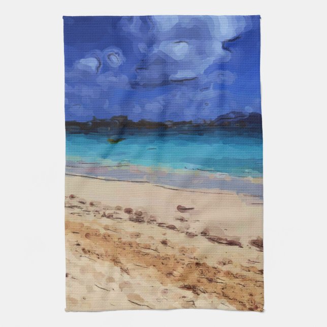Beach  tea towel (Vertical)