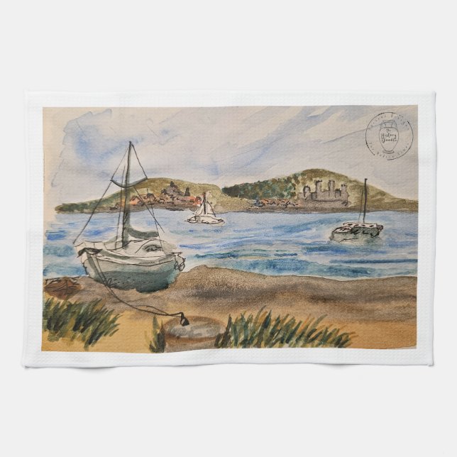 Beach Tea Towel (Horizontal)