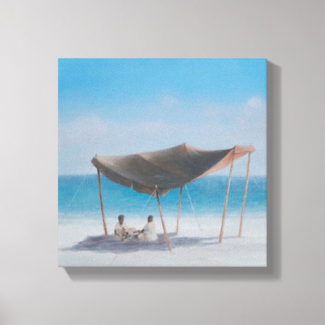 Beach Tent 2012 2 Canvas Print (Front)