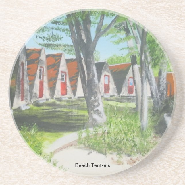 Beach Tent-els - COTW Coaster (Front)