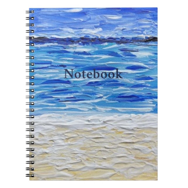 Beach Texture Art Print Notebook (Front)