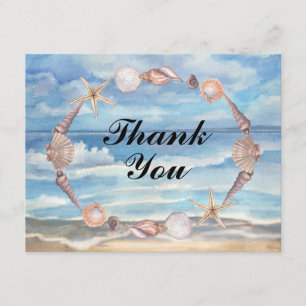 Beach Thank You Card