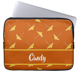 Beach thatch palapa laptop sleeve