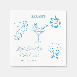 Beach Theme Bachelorette Weekend Party  Napkins