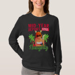 Beach Theme Christmas In July Party  Still Naughty T-Shirt<br><div class="desc">Beach Theme Christmas In July Party  Still Naughty</div>