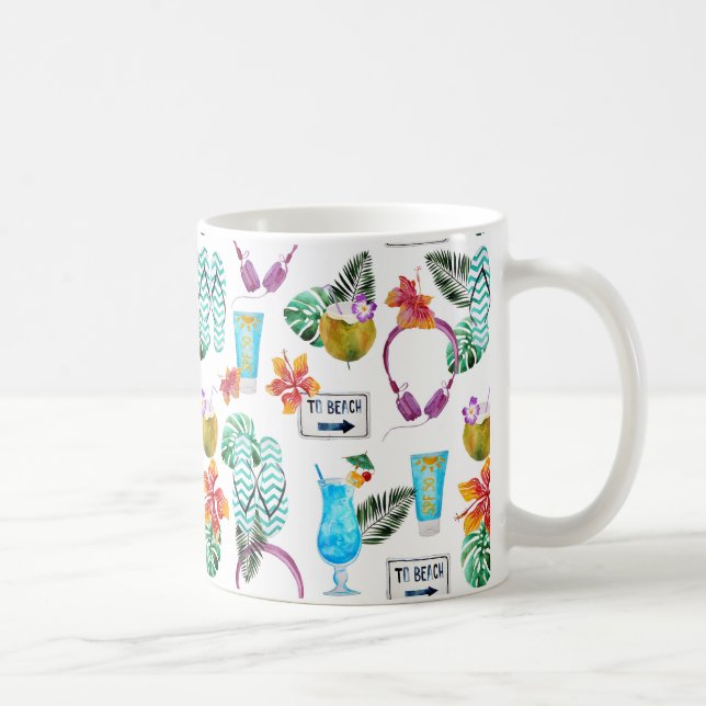 Beach Theme Coffee Cup (Right)