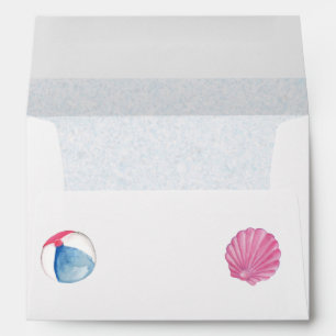 Beach Theme Custom Envelope
