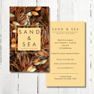Beach Theme Guest House Business Card