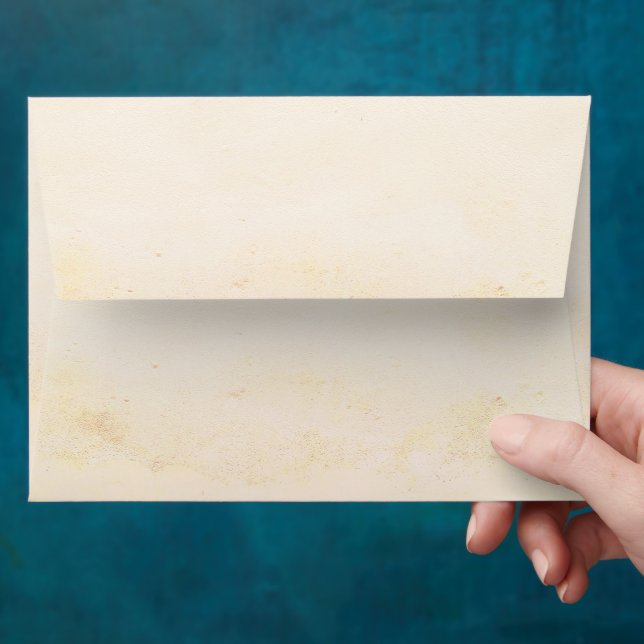 Beach Theme Invitation Envelope  (Hand)