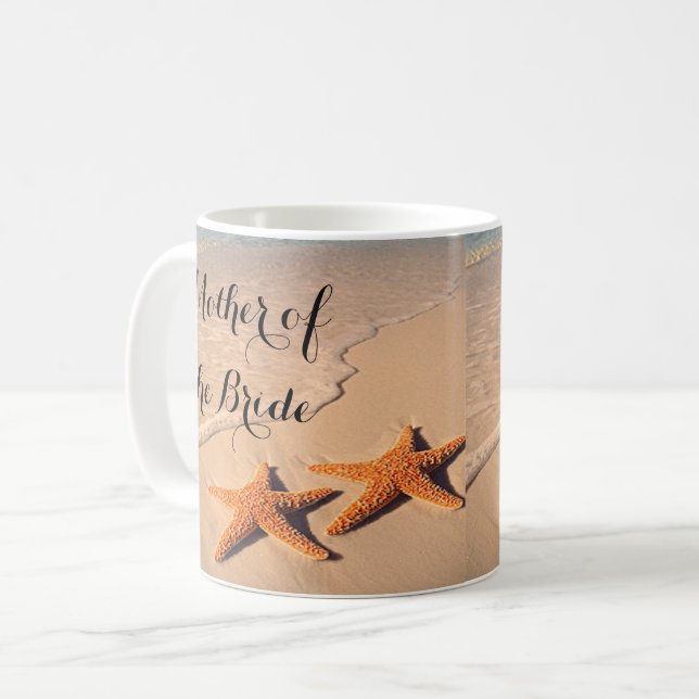 Beach Theme Mother of the Bride Gift Coffee mug (Front Left)