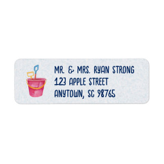 Beach Theme Personalized Return Address