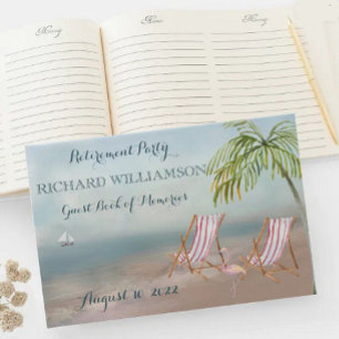 Beach Theme Retirement Party   Guest Book